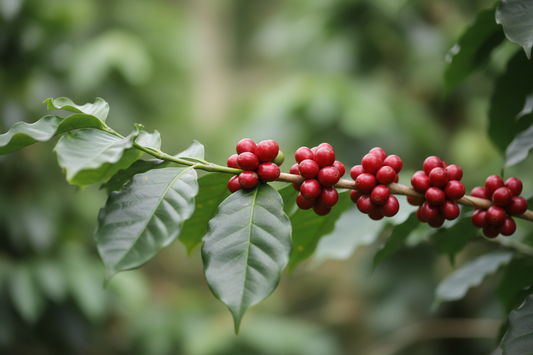 Single Variety Kaffeekirschen an der Pflanze – botanische Reinheit · Andres Kaffeemanufaktur Vorarlberg
