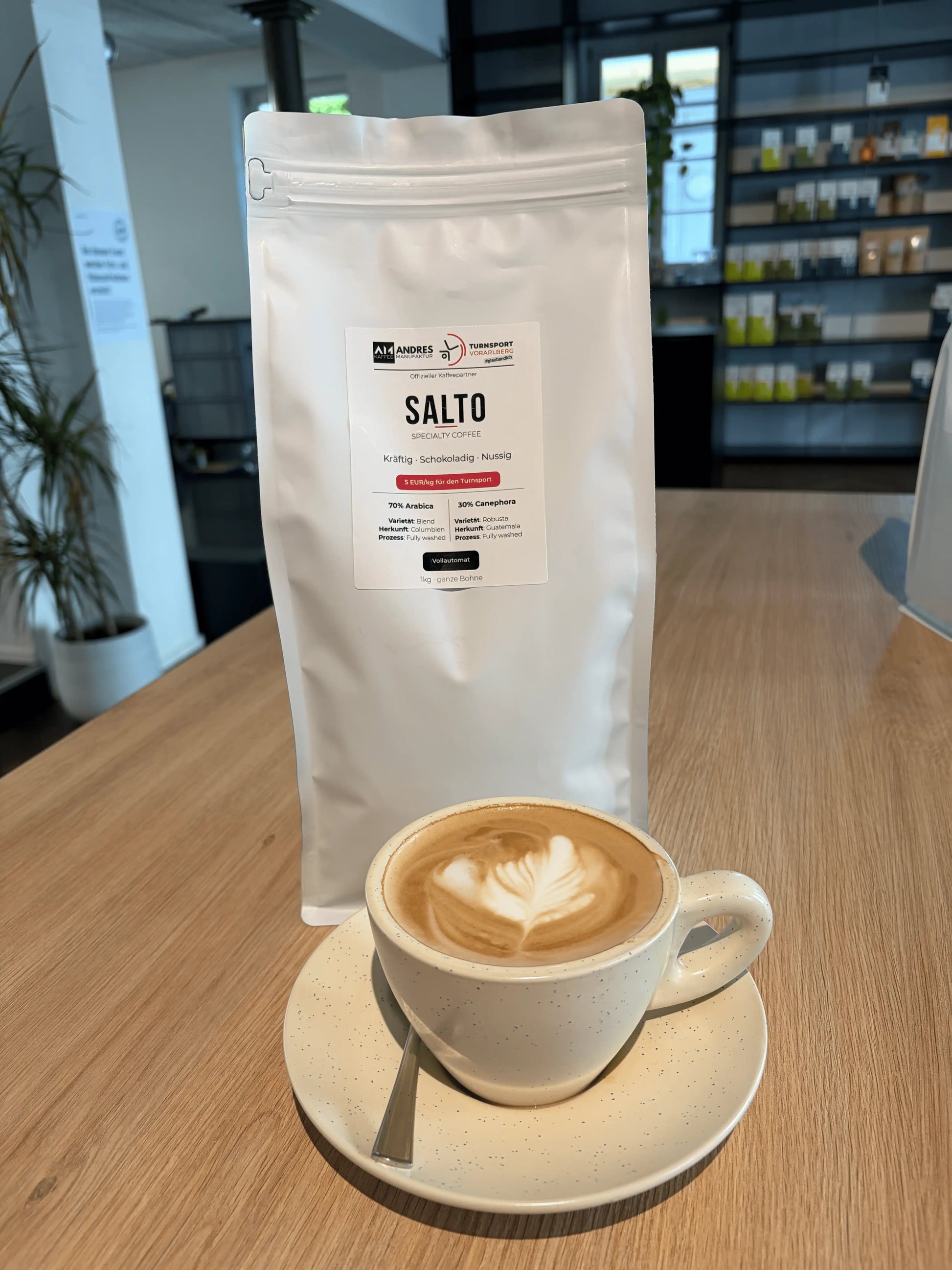 SALTO Kaffee -Cappuccino  Andres Kaffeemanufaktur
