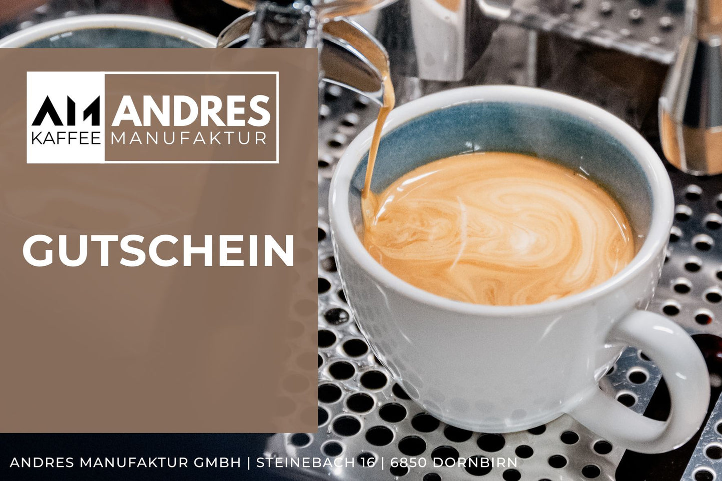 Gutschein für Kaffee-Liebhaber – Andres Kaffeemanufaktur Dornbirn