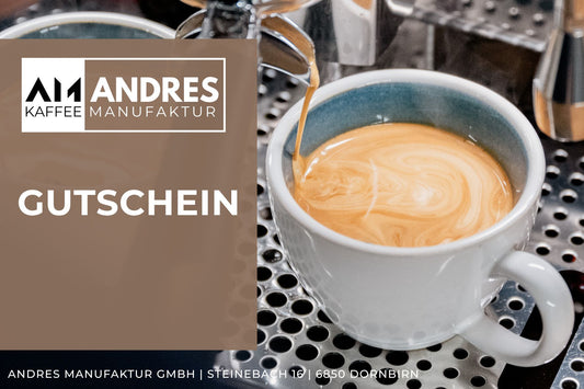 Gutschein für Kaffee-Liebhaber – Andres Kaffeemanufaktur Dornbirn